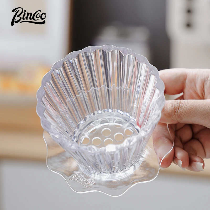 Чашка с фильтром для кофе Bincoo ручной работы плоская сетчатая корзина фильтр