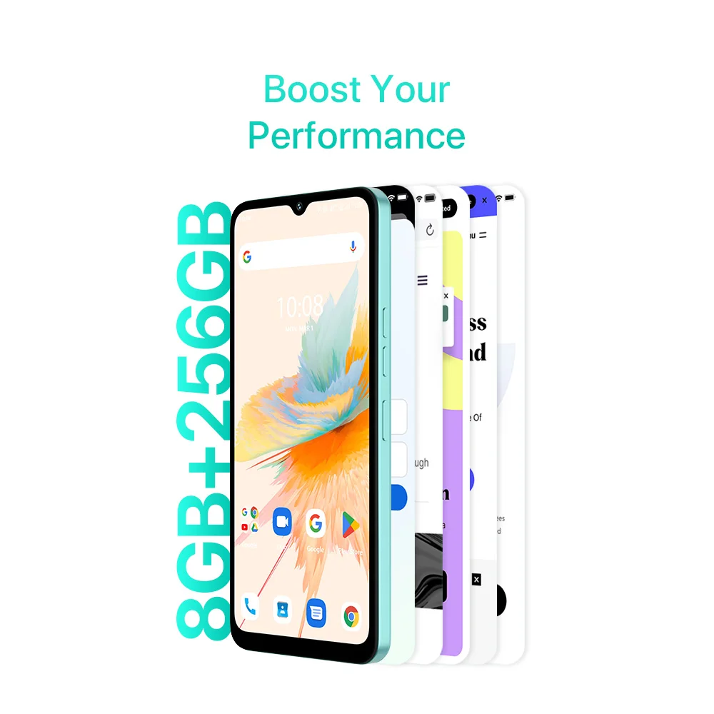 UMIDIGI A15C смартфон на Android 13, ультратонкий, 4G, мобильный телефон,  6,7 дюйма, HD + экран, 8 ГБ + 256 ГБ, 48MP камера, 5000, мА батарея  мобильного телефона | AliExpress