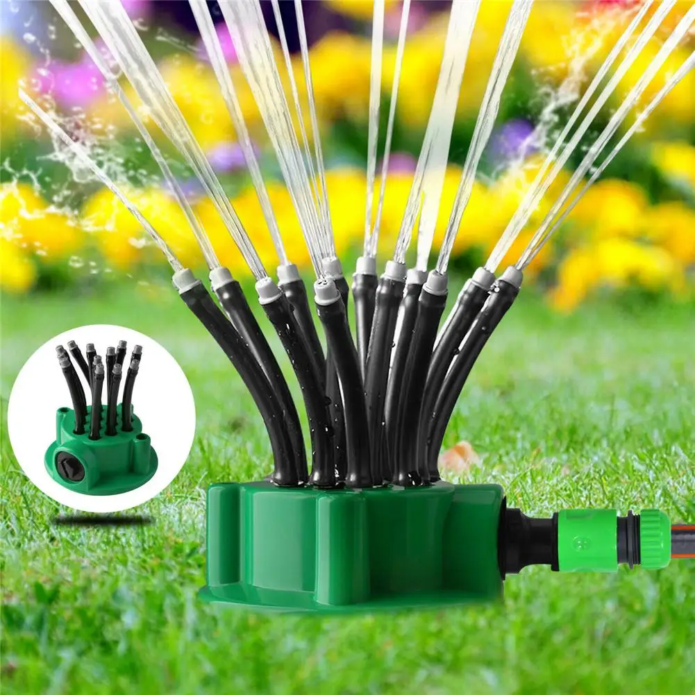

12-pipe 360 Degrees Garden Lawn Water Sprinkler System Courtyard Sprayer For Watering Irrigation Tools Courtyard Accessories
