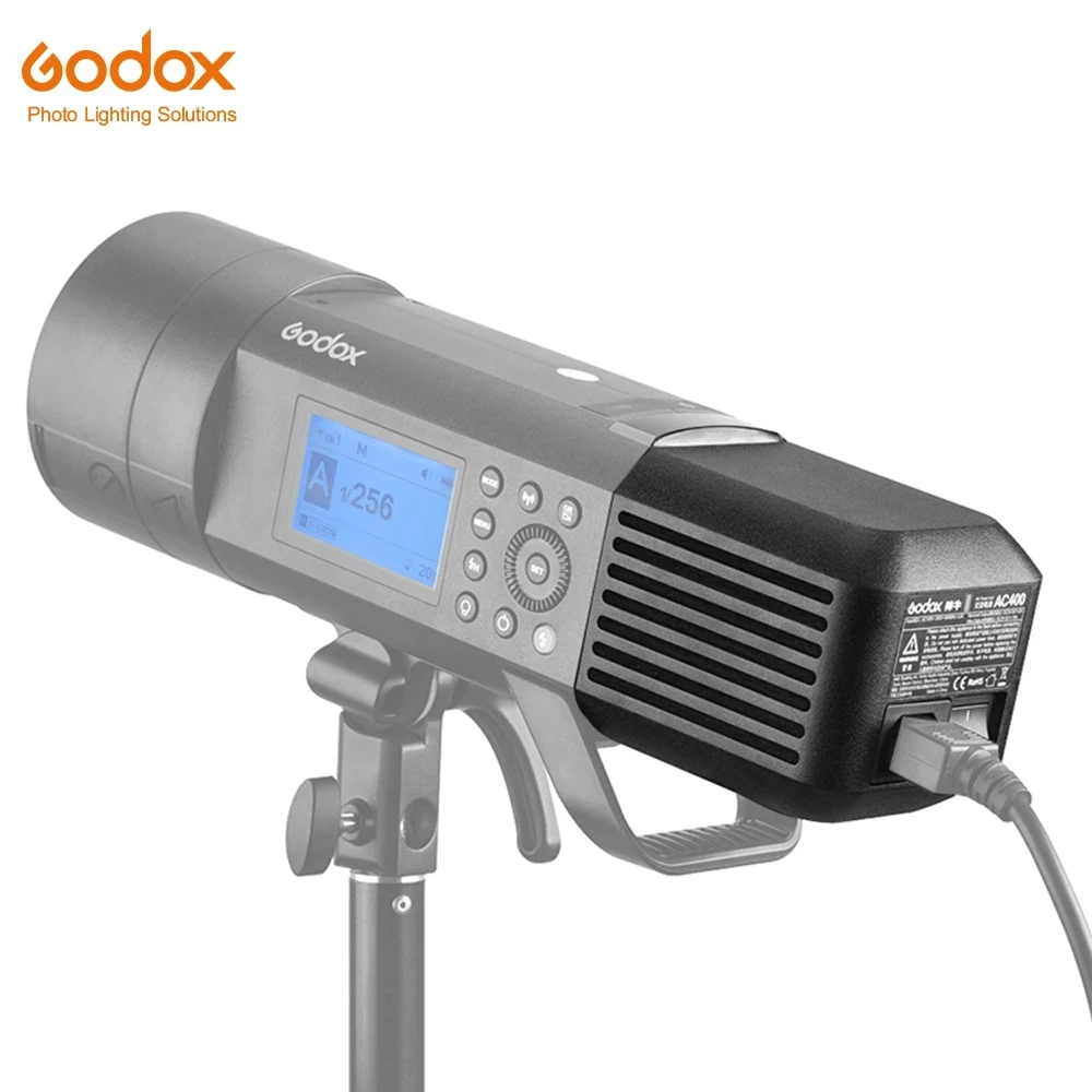 

Godox AC400 100 to 240V AC Power Unit Source Adapter With Cable Adapter for Witstro AD400Pro Monolight