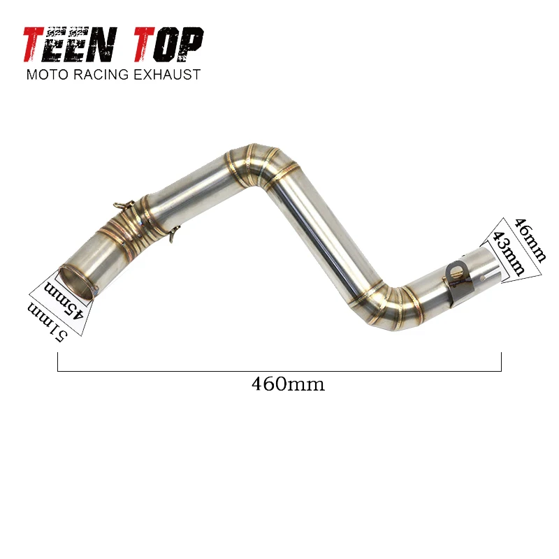 Фото RC390 Decat Pipe для KTM Duke 125 200, выхлопная труба среднего звена Duke 125, выхлопная труба среднего подключения для мотоцикла Duke 290 Escape Moto №2