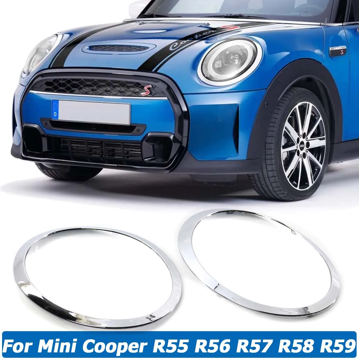 

Front Headlight Trim Ring Sticker Cover 51137149905 51137149906 for MINI Cooper Hatchback R55 R56 R57 R58 R59 Car Accessories