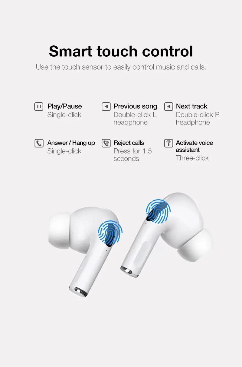 original pro 3 tws bluetooth 5 0 earphone wireless headphones earpod earbuds gaming headset for iphone apple xiaomi android free global shipping