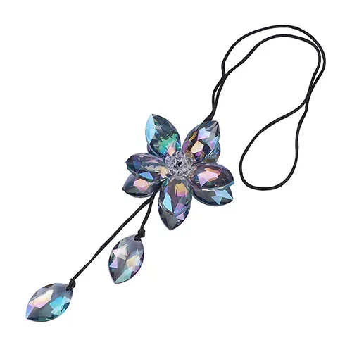 

Car Decoration Ornaments Crystal Flower Hanging Ornament Auto Rear View Mirror Pendant Styling Accessories