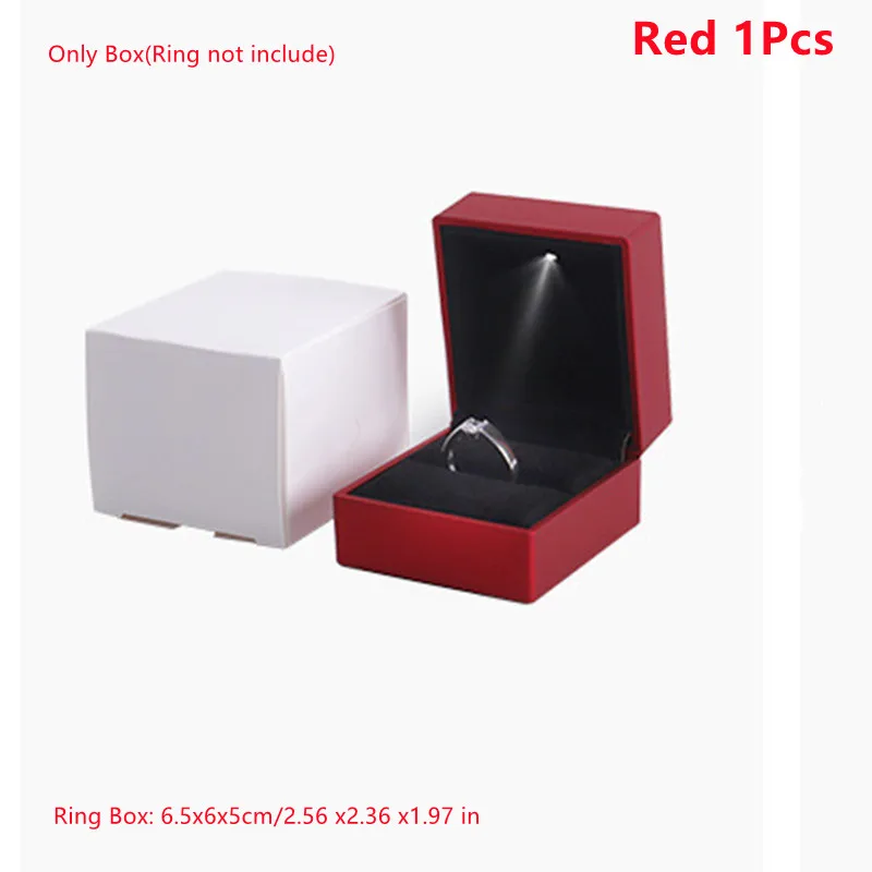 

Пластиковая шкатулка для колец с подсветкой