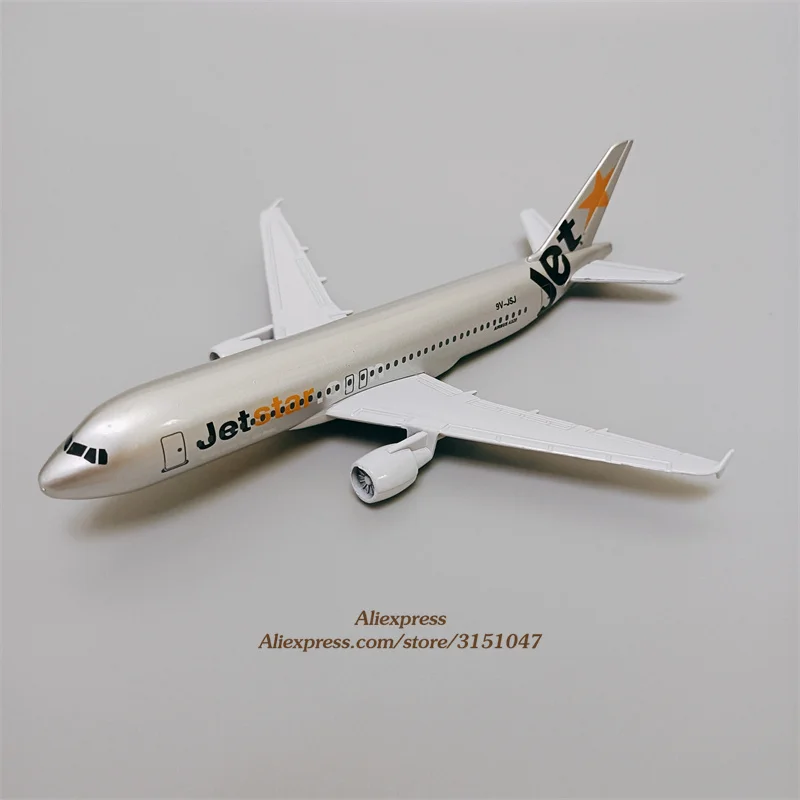 

Alloy Metal Jet Air Jetstar A320 Airlines Diecast Airplane Model Jetstar Airbus 320 Airways Plane Model Aircraft Kids Gifts 16cm