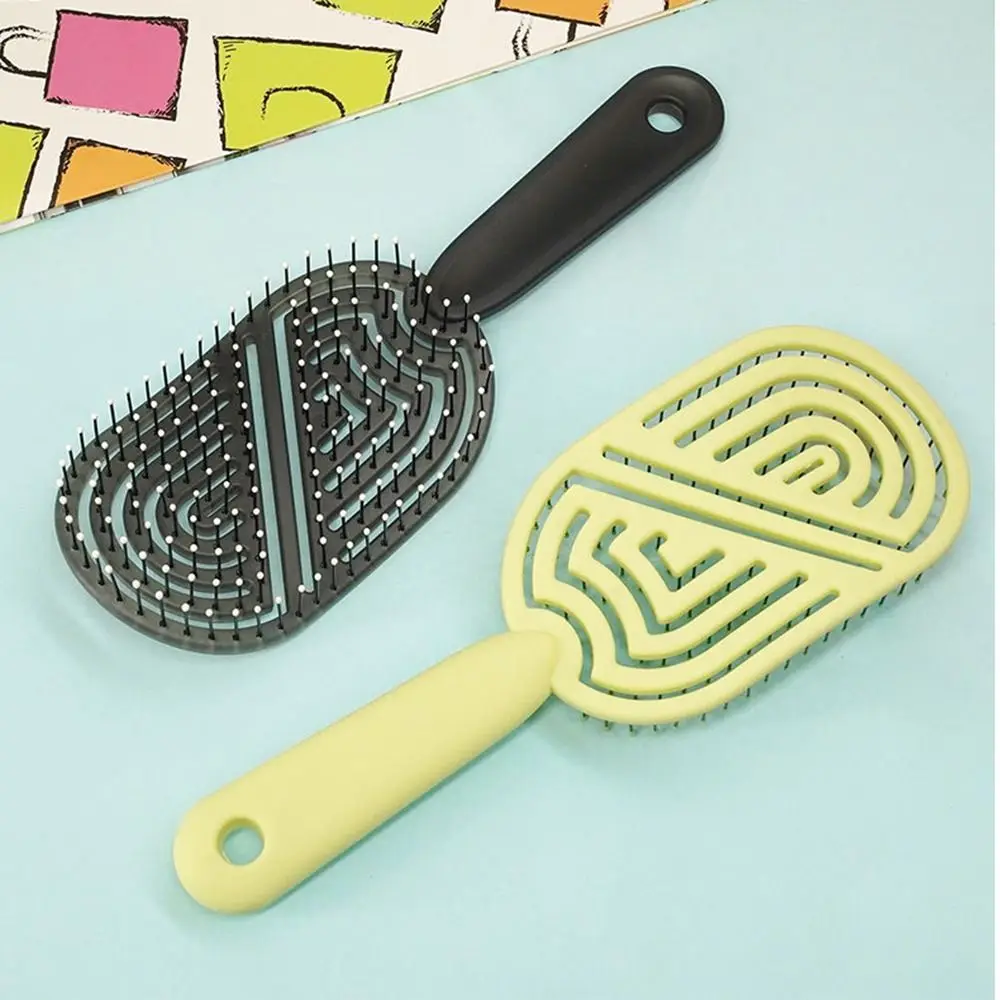 Массажная расческа для головы портативная эластичная Антистатическая ребристая