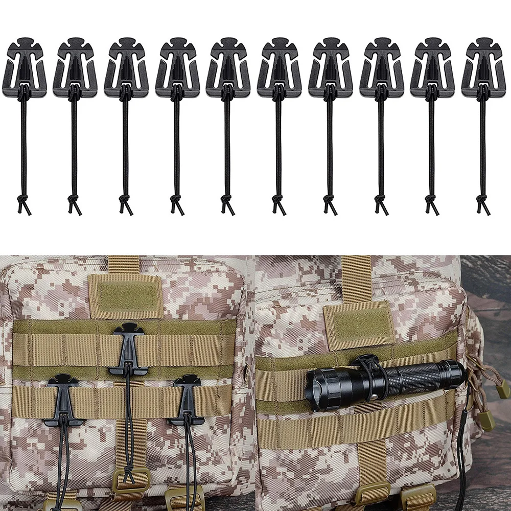 

Management Carabiner Web Clips Straps Attachments Strap Molle Clip Molle Buckle Dominators Tube Gear For 10pcs Tactical Backpack