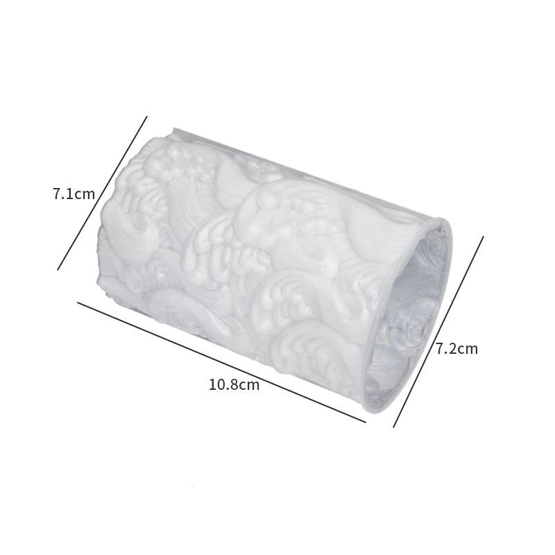 Цилиндрическая силиконовая форма для ароматерапии в виде свечи гипсовая