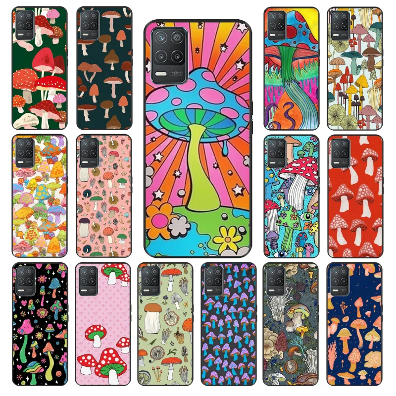 

Rainbow Mushrooms Phone Case for OPPO Realme 8 7 6 6i C3 C21 C21Y C11 X3 SuperZoom A94 A74 A91 A53S A54