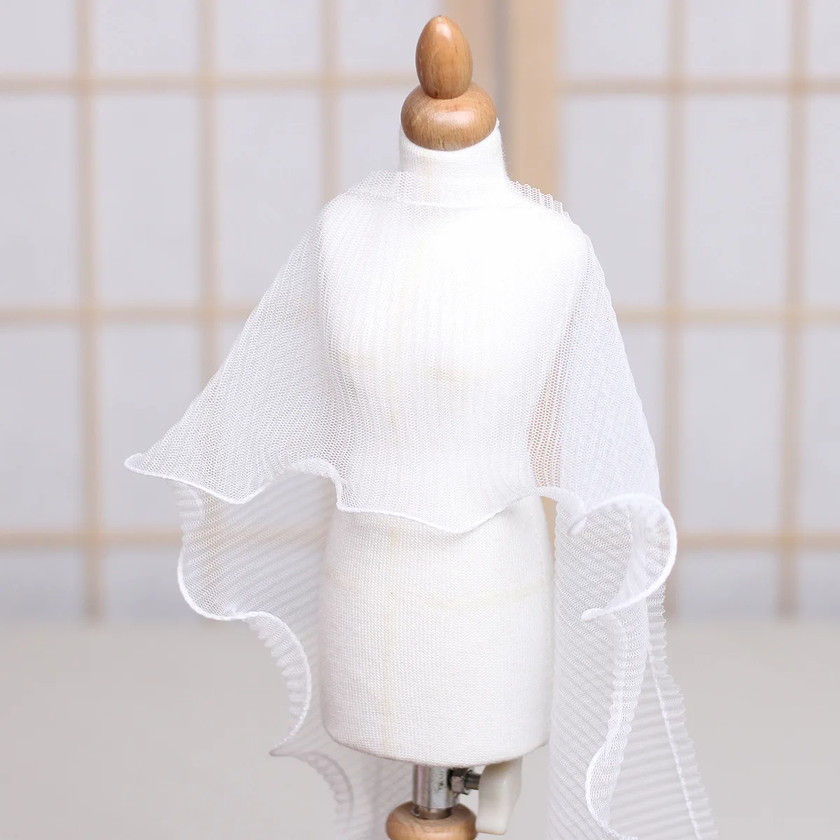 1 м плиссированная волнистая пряжа материалы кружевная ткань воротник швейная