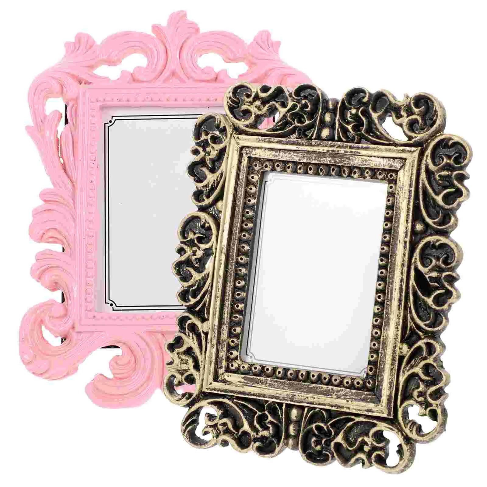 

2pcs Resin Picture Frame Photo Frame Wedding Party Photo Frame Desktop Decor