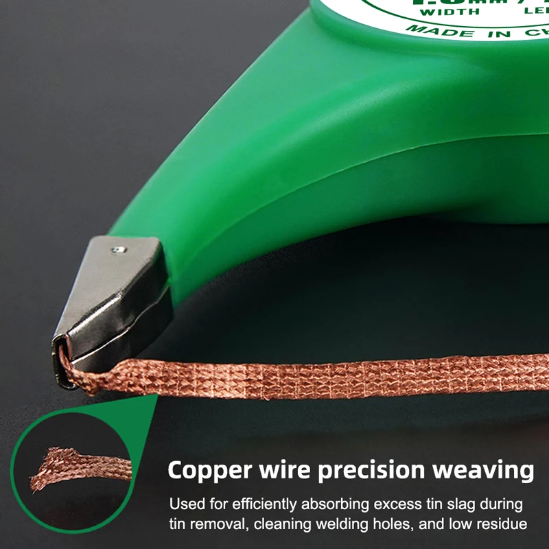 Фитиль для распайки олова фитиль Ширина 1 5 мм длина 2 м всасывающий BGA