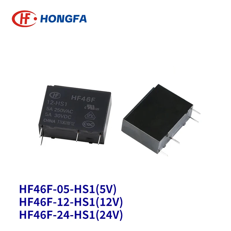 Фото 5 шт. ВЧ-реле HF46F HF46F-005-HS1 HF46F-012-HS1 HF46F-024-HS1 HS1T 5A 4PIN 5 В 12 В 24 В силовые реле Сменные G5NB ALDP112 №1