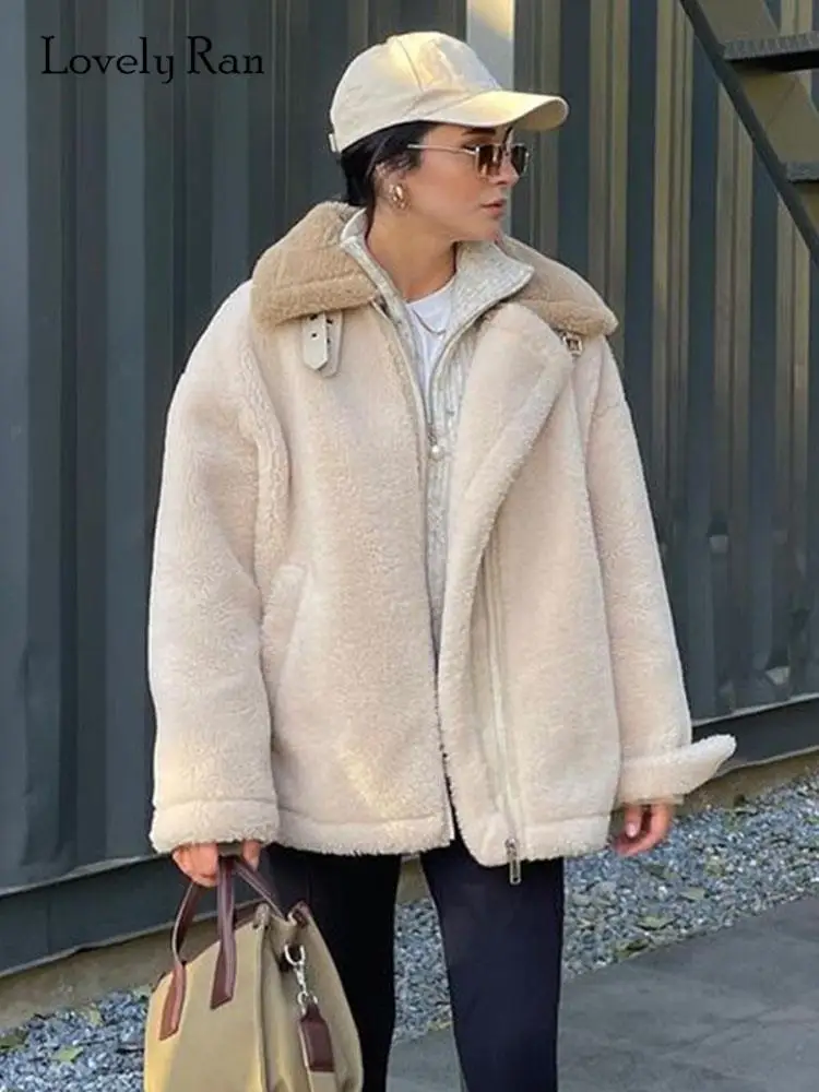 

Однотонное короткое пальто на молнии с отложным воротником, Женская Стеганая туника с длинным рукавом, шикарная модная плотная теплая верхняя одежда, зима 2023