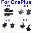 Плата аудиоразъема для Oneplus One Plus 3 3T 5 5T 6 наушники и порт для наушников гибкий ленточный кабель Запасные Запчасти для ремонта