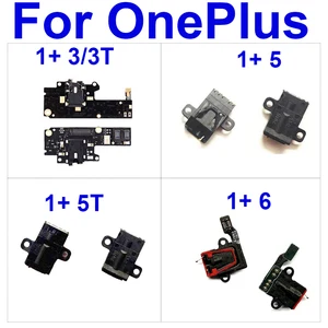 Плата аудиоразъема для Oneplus One Plus 3 3T 5 5T 6 наушники и порт для наушников гибкий ленточный кабель Запасные Запчасти для ремонта