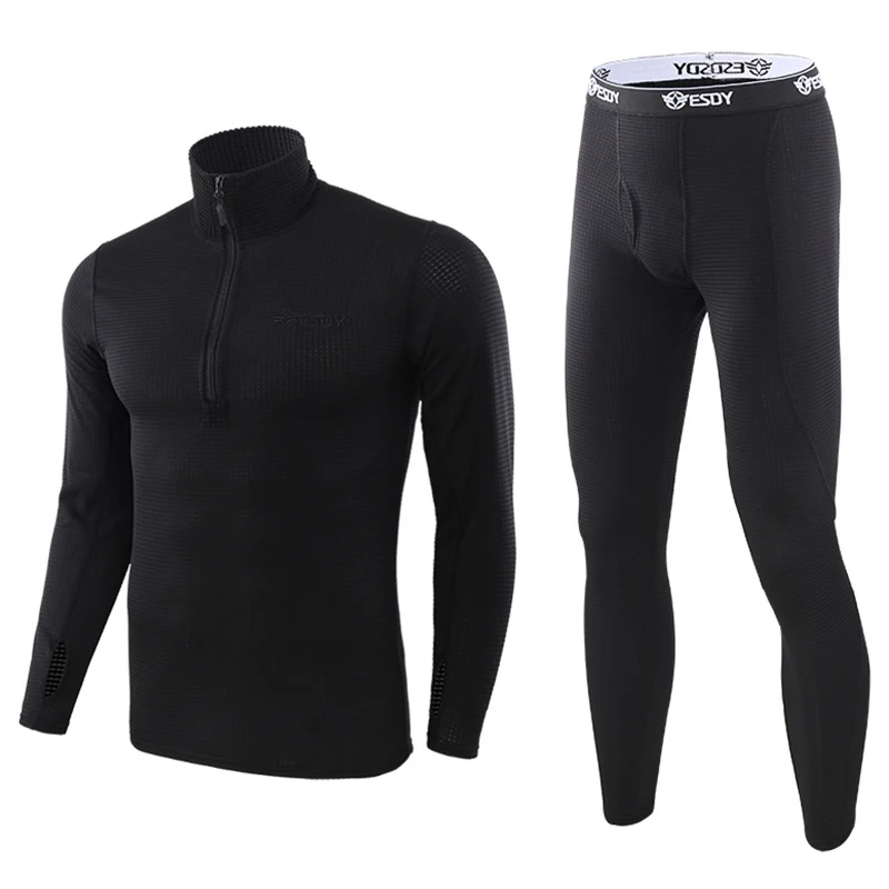 Men's Clothing 2021 Winter New Arrive Men Polar Fleece thermal Underwear Sets Quick Drying Thicking Warm Tactical Camo Underwear