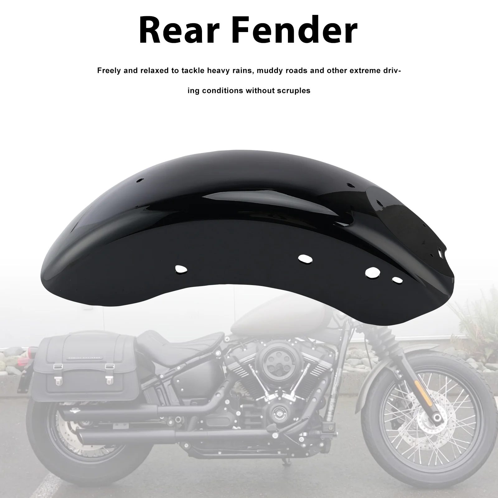 Фото Заднее крыло Topteng для Softail Slim FLSL Standard FXBB FXBBS FXST 2018-2026 №1