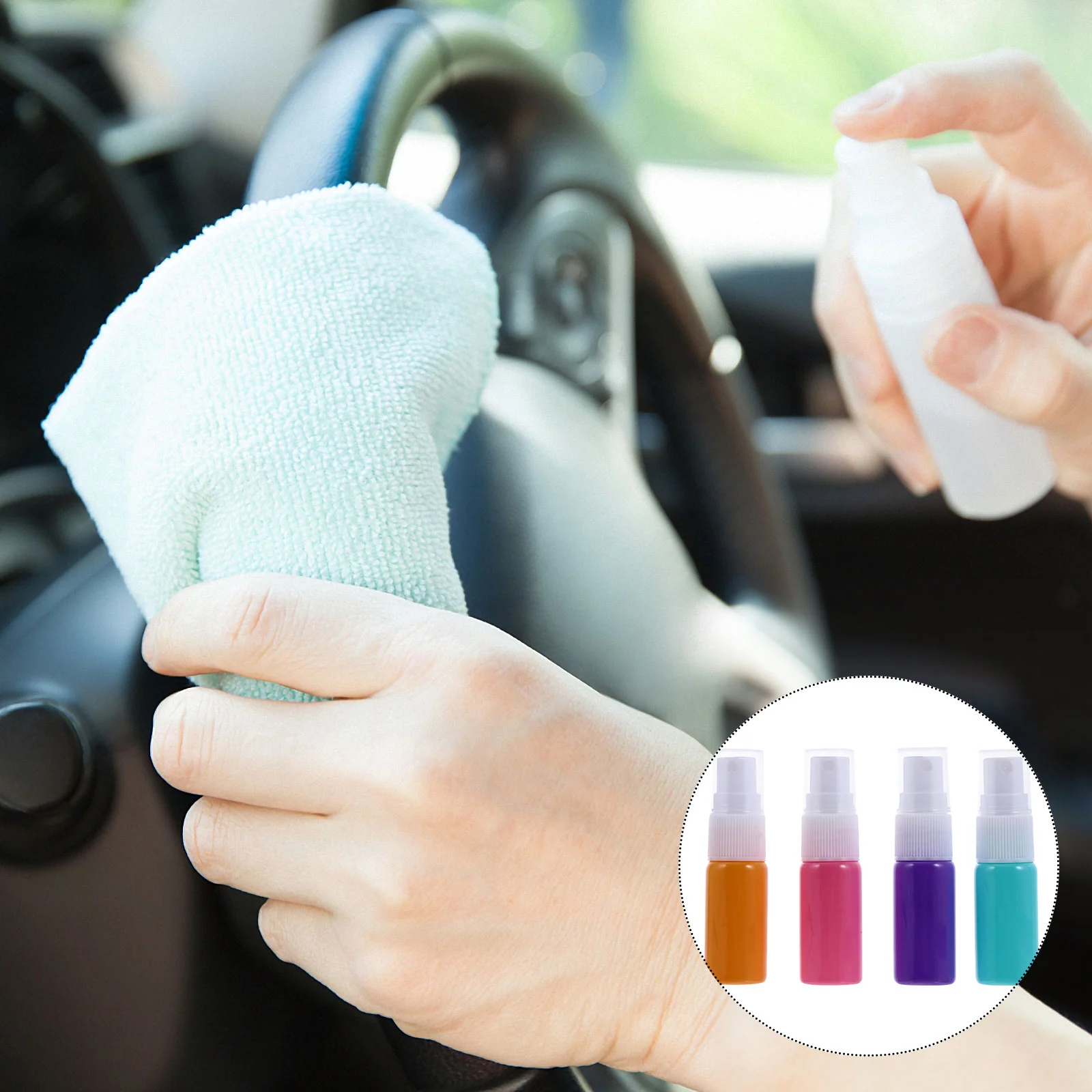 

8Pcs Empty Bottles Portable Durable Travel Bottles Dispensers Sample Bottle Makeup Bottles for Outdoor