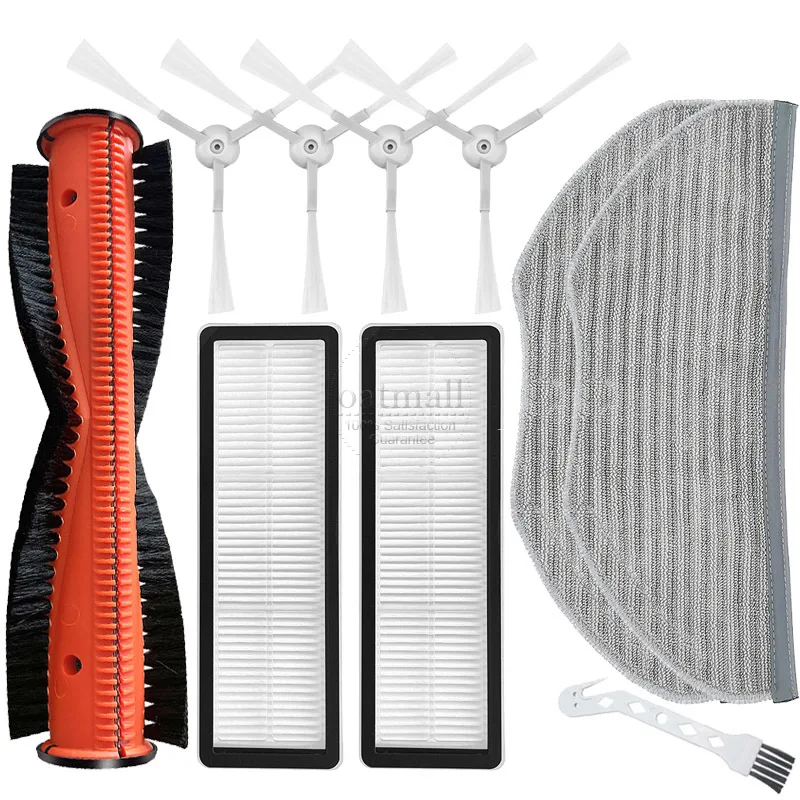 Аксессуары для робота-пылесоса Xiaomi S10T STFCR01SZ, запасные части, комплект для замены пылесоса, основная щетка, фильтр Hepa, накладка для швабры