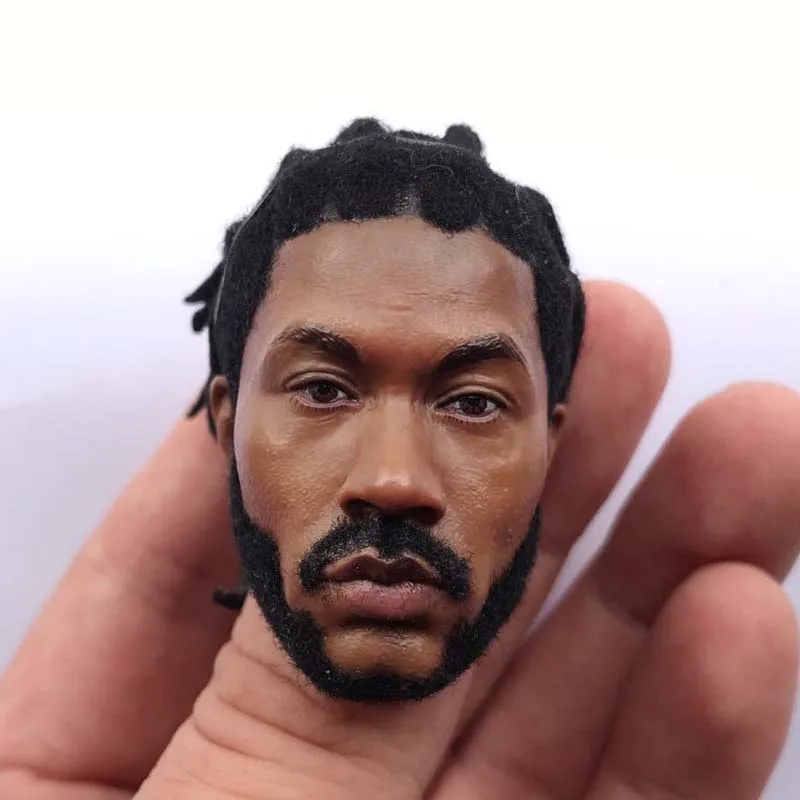 

1/6 Scale Dreadlocks Ross Head Sculpt Basketball Star Male Head Carving Model for 12inch Phicen HOT TOY Action Figure Body Doll