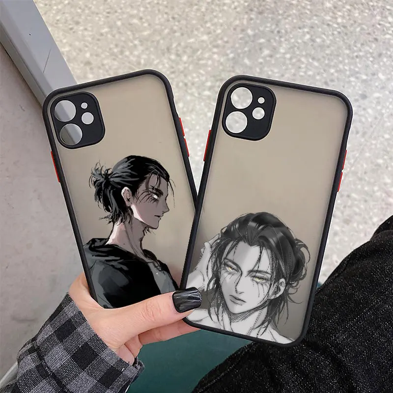 

Anime Japanese Allen Attack On Titan Phone Case For Iphone 12 13Mini 11 Pro XS MAX 8 7 Plus X SE2020 XR Hard Fundas Coque Case