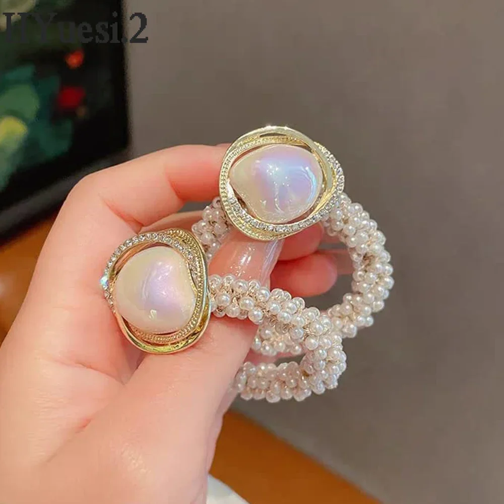 Модные Завязки для волос кошачий глаз завязки простая высокоэластичная лента