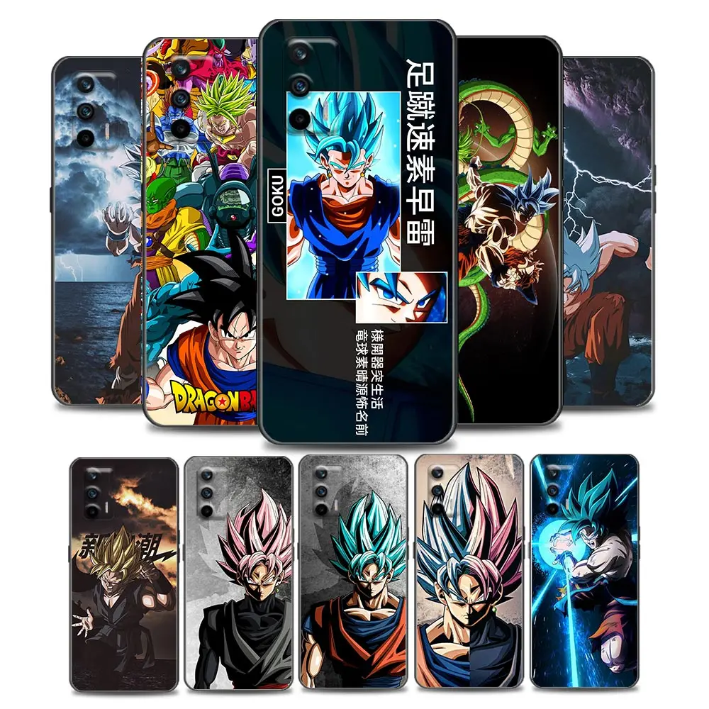 

Anime DragonBal Son Goku Phone Case for Realme Q2 Pro C20 C21 V15 5G 8 Pro 5G C25 GT Neo V13 5G X7 Pro Ultra C21Y Soft Silicone
