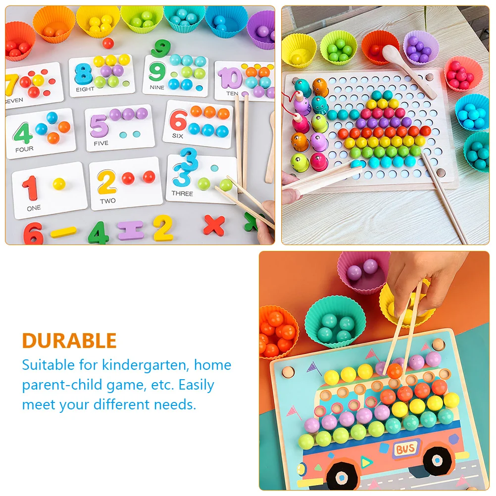 Строительные игрушки для стеблей деревянные пинцеты инструмент родителей и