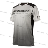 fasthouse motocross short sleeve jersey mens downhill jersey cycling mountain bike dh maillot cclismo hombre quick dry jersey
