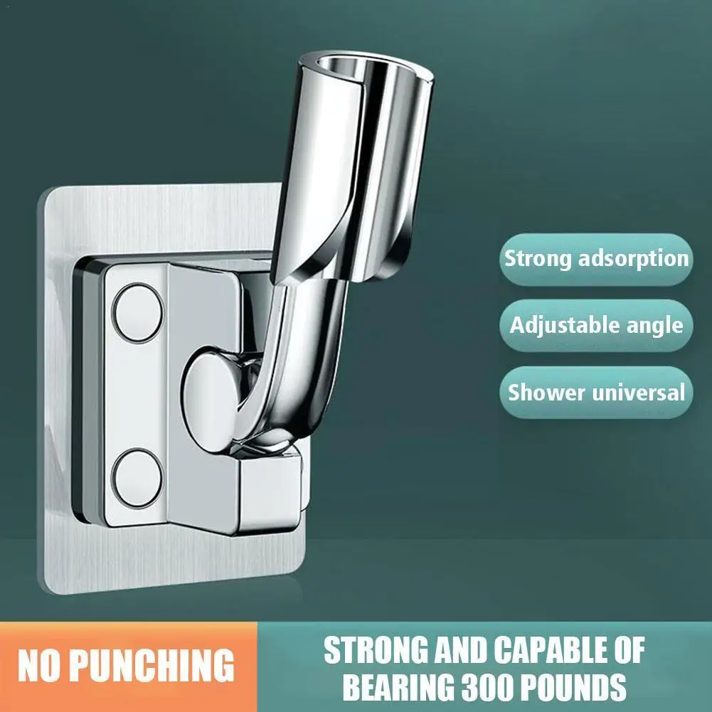

Shower Holder Adjustable Self-Adhesive Punch Free Wall Bathroom Stand Shower Head Restroom Bracket Accessories Mounted G9R4