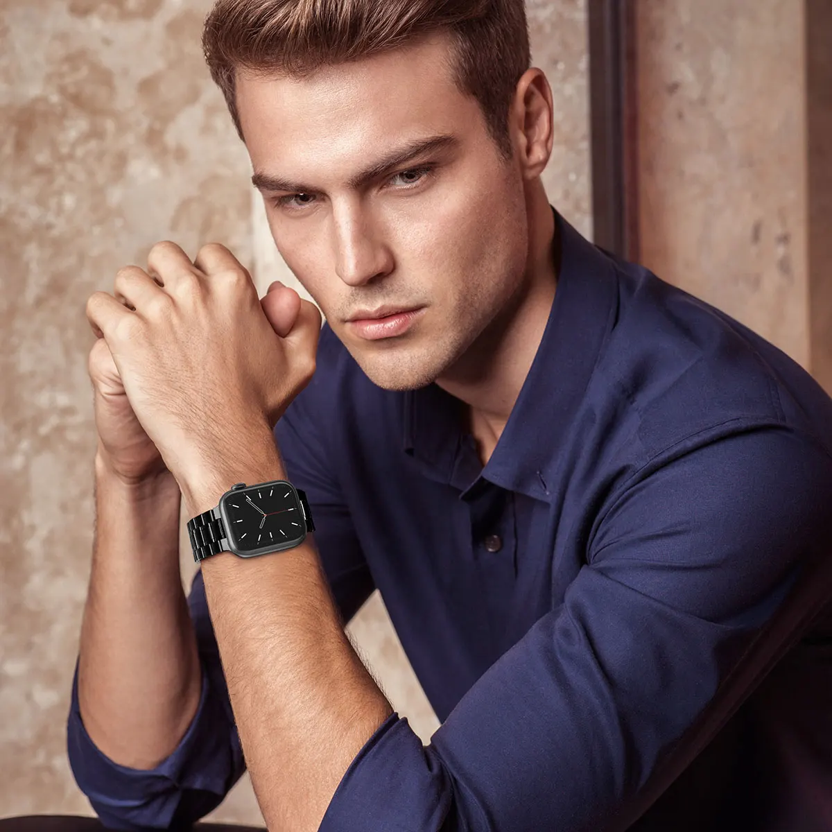 Strap for Apple watch band 45mm 41mm 42mm 38mm 44mm 40mm Stainless Steel iwatch Series 7 6 5 4 3 Link Bracelet aple Accessories