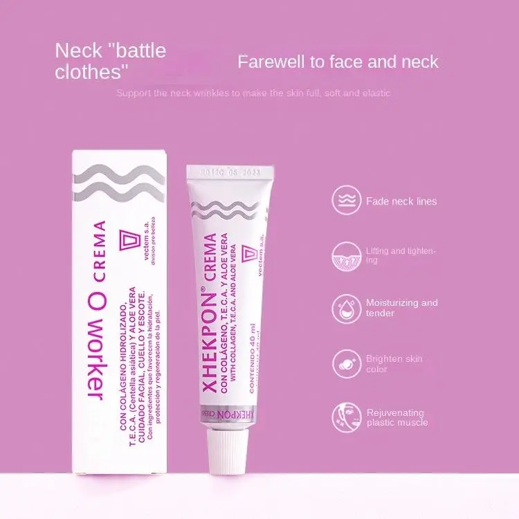 Фото Новинка 2023, Лидер продаж, крем для лица и шеи Xhekpon Crema, 40 мл, испанское оформление шеи, Гладкий Антивозрастной крем, уход за кожей №4