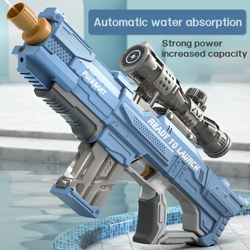 

Полностью автоматический электрический водяной пистолет, высокотехнологичные Водяные Пистолеты, большая емкость, летний бассейн, детская ...