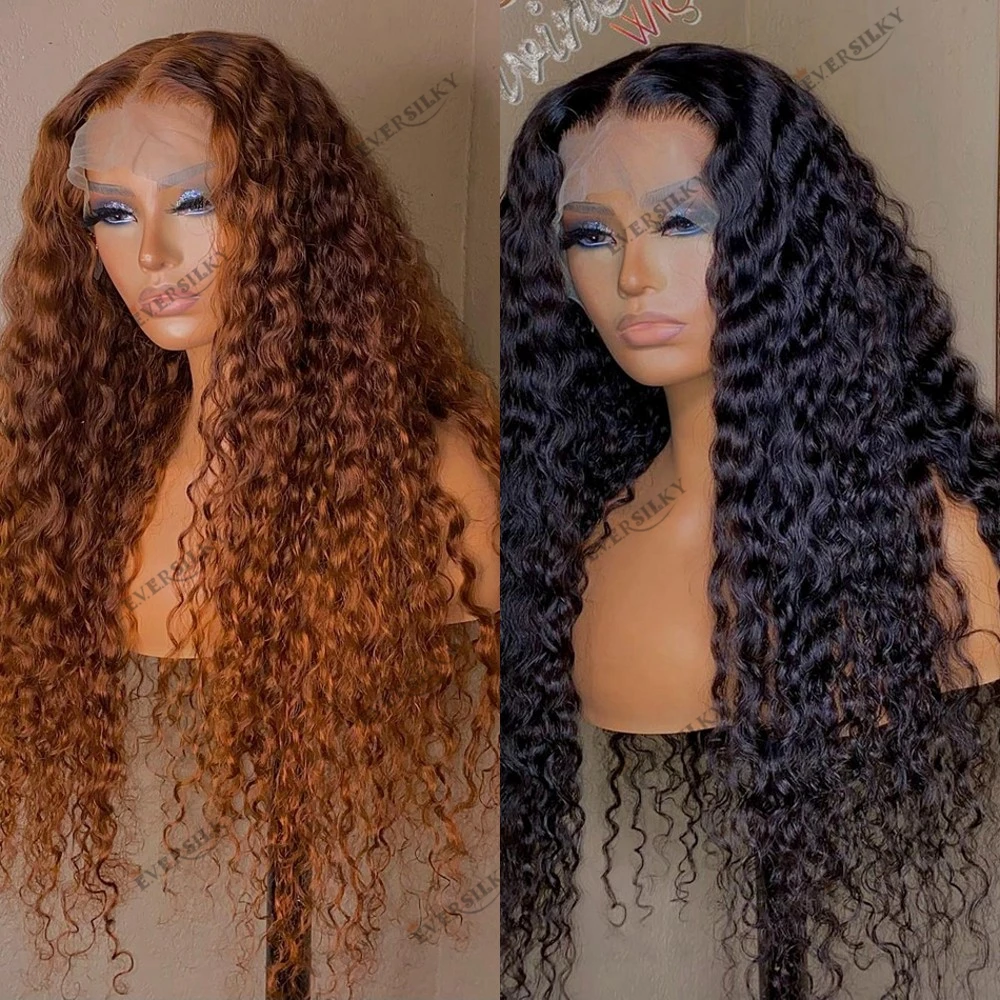 

Бесклеевые 360 индийские человеческие волосы со шнуровкой спереди, свободные вьющиеся Предварительно выщипанные волосы, черные/Имбирные па...