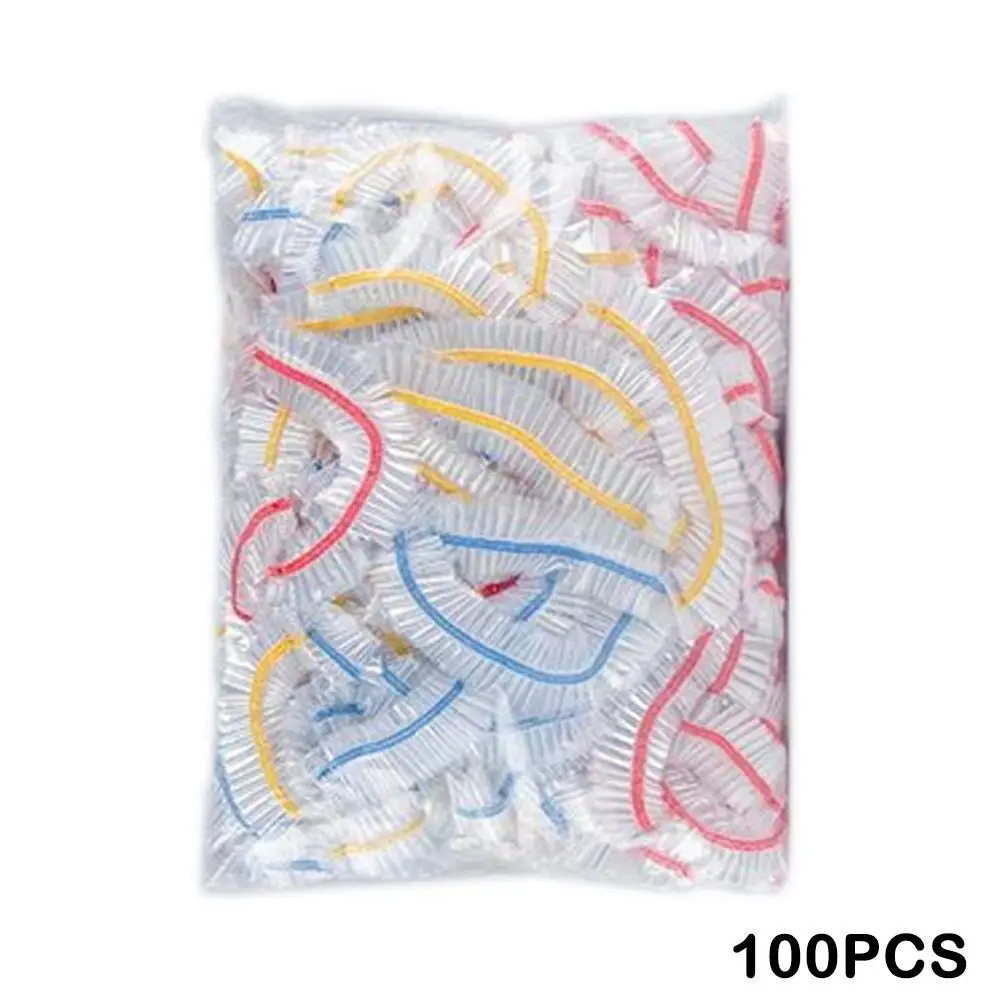 

100 шт. одноразовых пищевых крышек, Бытовая сумка для сохранения свежести с эластичным хранилищем для рта, кухонная сумка для сохранения свежести