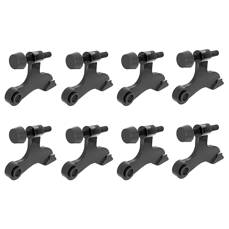 

8Piece Hinge Pin Door Stopper Adjustable Hinge With Black Rubber Bumper To Reduce Potential Damage Wall Dents