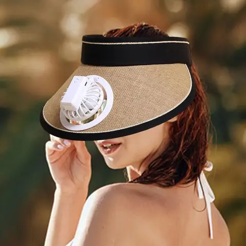 Бейсболка с вентилятором и охлаждением, легкая Солнцезащитная шляпа, женская шляпа с солнцезащитным козырьком, пляжная кепка для велосипеда, праздничная женская шляпа для активного отдыха
