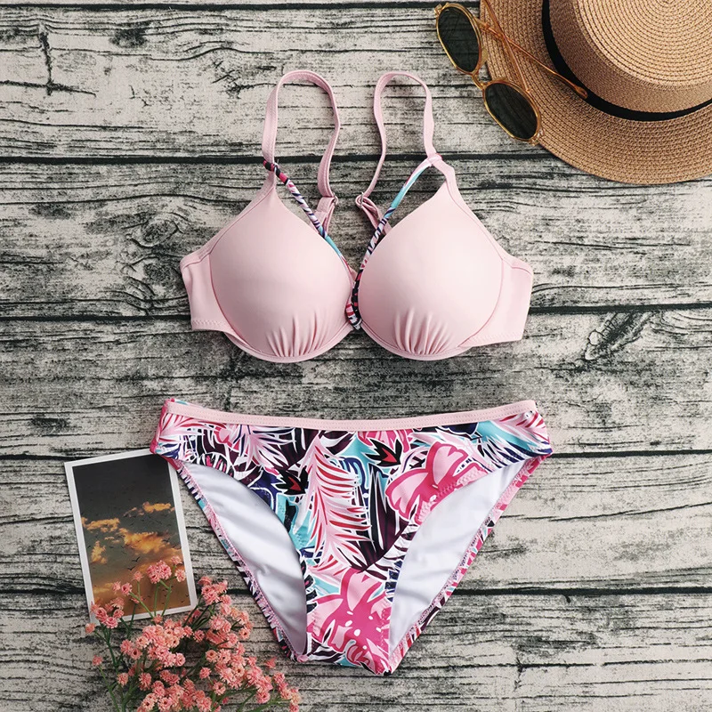 

Новинка 2022, однотонное бикини, сексуальная модная женская пляжная одежда