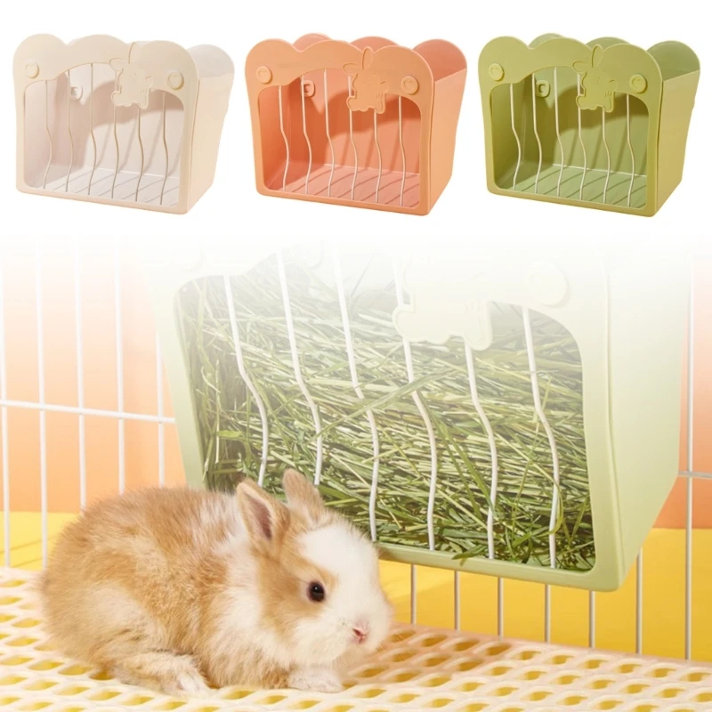 

Bowl Feeder Rack with Feeding Slots for Guinea Pigs Rabbits Feeder Bowl