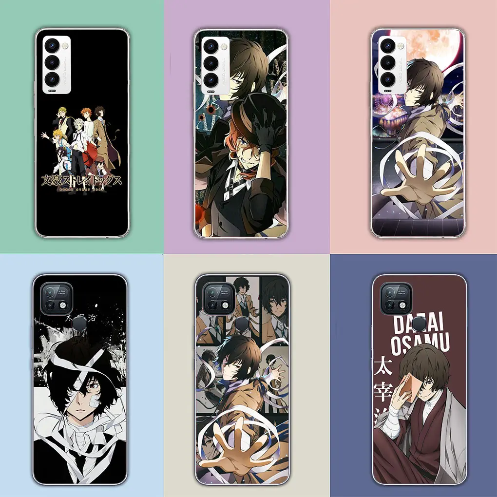Чехол для телефона с аниме бродячие псы Bungou Motorola Moto G62 G72 G82 G84 5G 13 G14 G53 G54 Edge 40 neo Pro G23