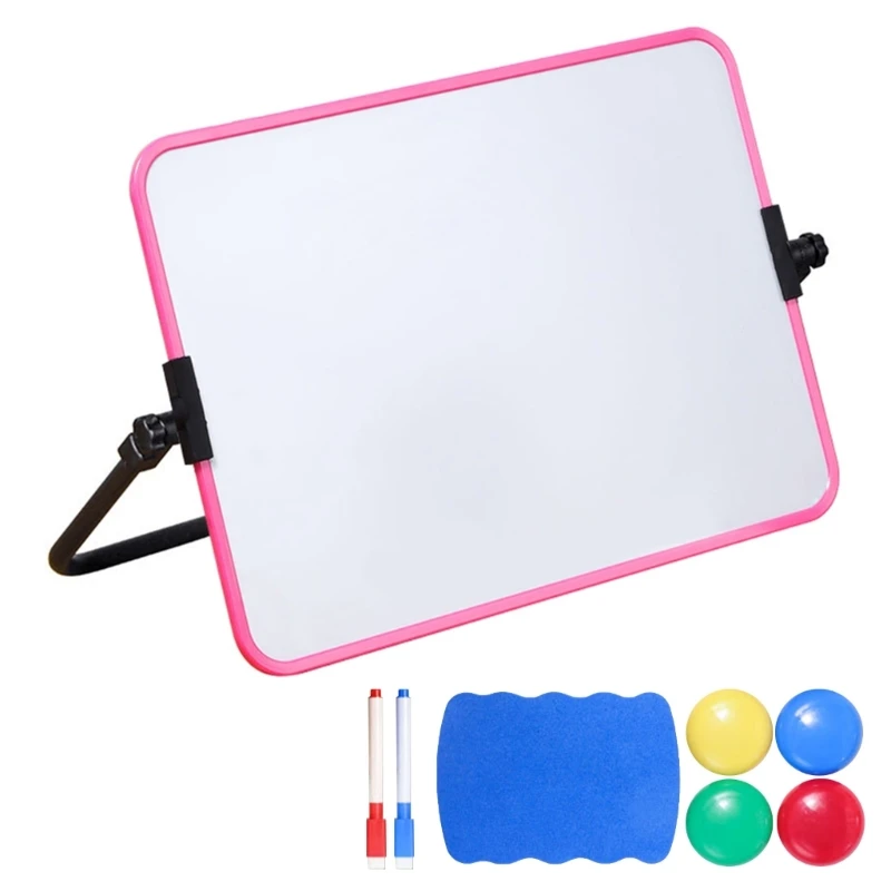 Double Sided Mini Desktop Whiteboard A3 Magnetic  Small Whiteboard for Kid Writing Learning at Home Classroom