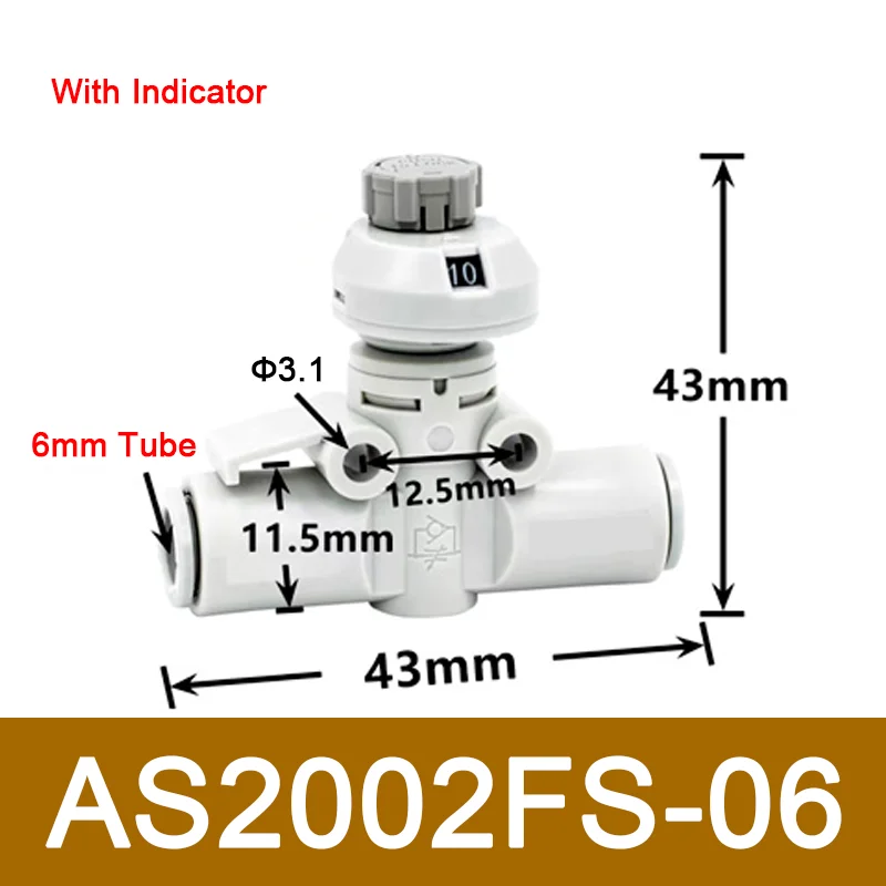 

Дроссельный клапан SMC AS2002F