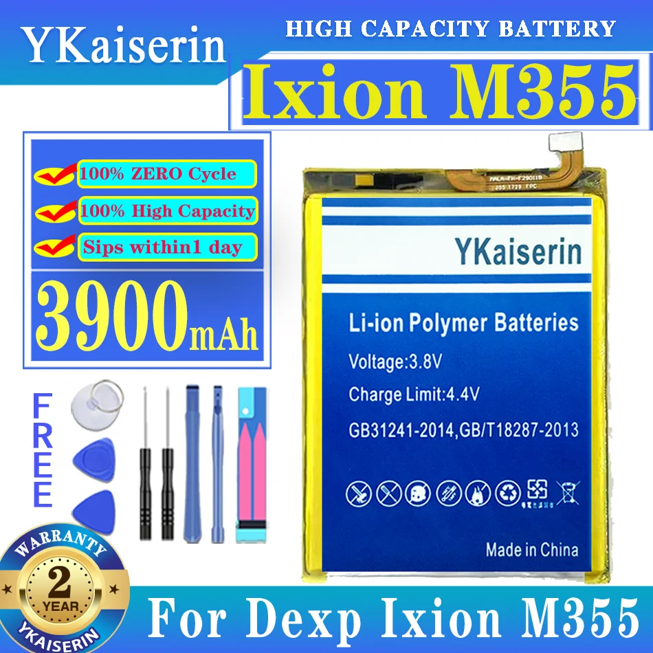 

YKaiserin 3900mAh Battery For Dexp Ixion M355 Replacement Battery