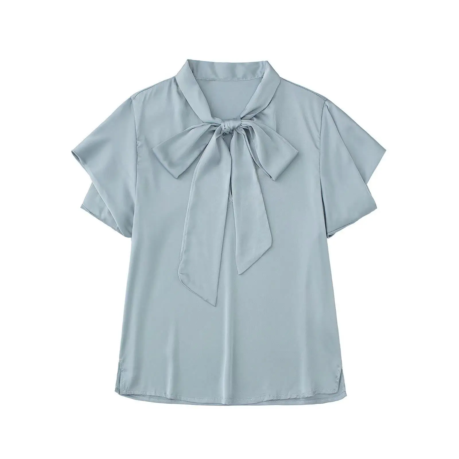 

2022 07 New Spring Summer Women Female Sexy Polyester Shirt Brand Blouse Outwear