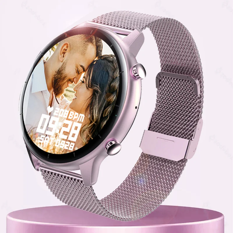 

2021 Fashion Bluetooth Call Smart Watch Women IP68 Waterproof Heart Rate Smartwatch For Xiaomi Huawei Watch Phone Support Hebrew