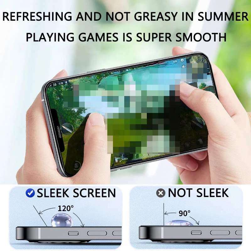 5PCS Tempered Glass For iPhone   Film Case