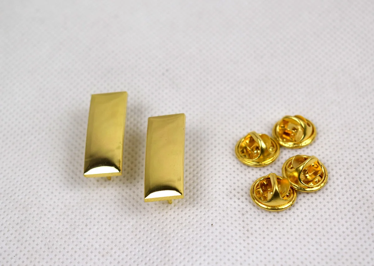 Копия армии США военный секундный лейтенант Золотой металлический значок