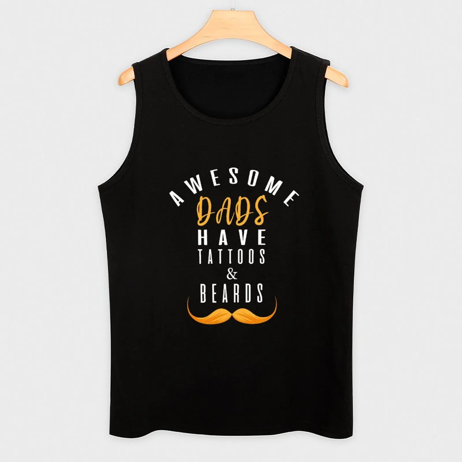 Мужские майки с татуировкой и бороды на День отца